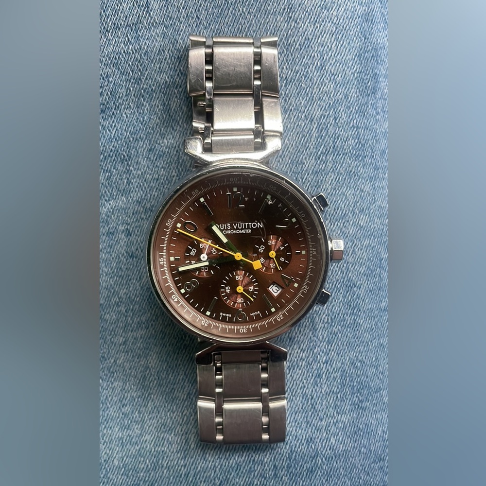 Lois Vuitton watch stainless steel band